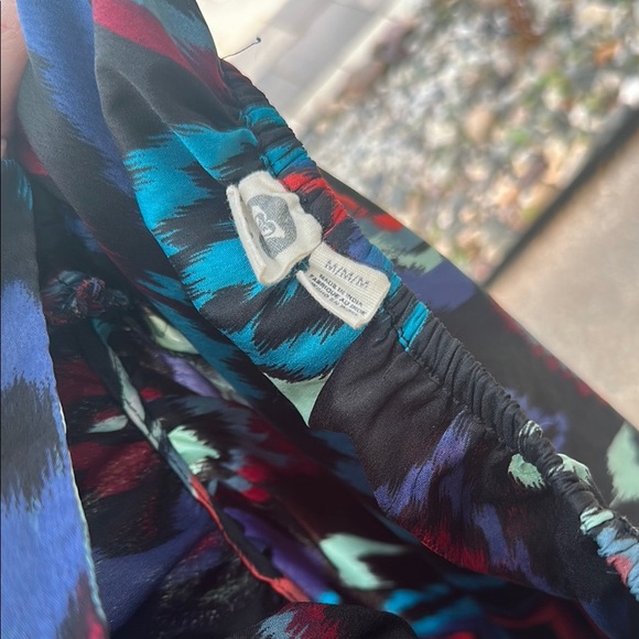 Roxy Medium Sun Dress Mini w/Back Cutouts Colorful Tribal or Geometric Print - Picture 14 of 14